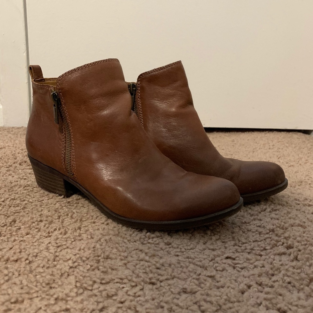 BASEL LEATHER FLAT BOOTIE